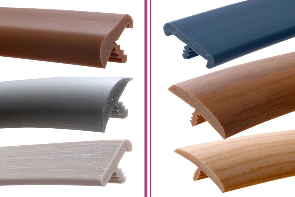 diferentes tipos de tapacantos PVC flexible