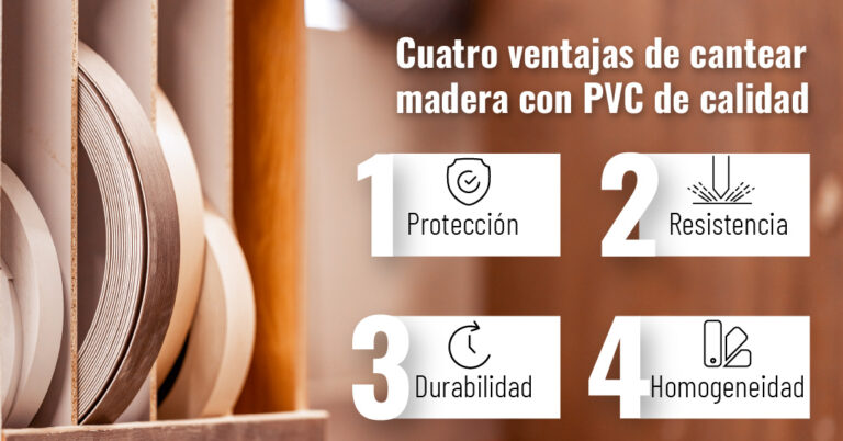 4 ventajas de cantear maderas con PVC de calidad