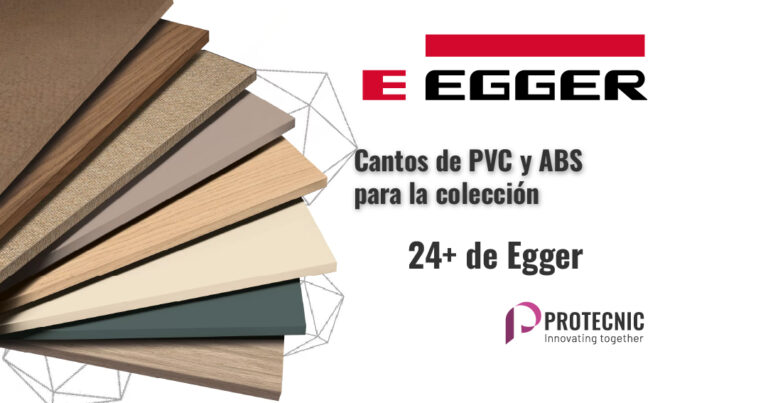 cantos de PVC y ABS Protecnic para la colección de Egger