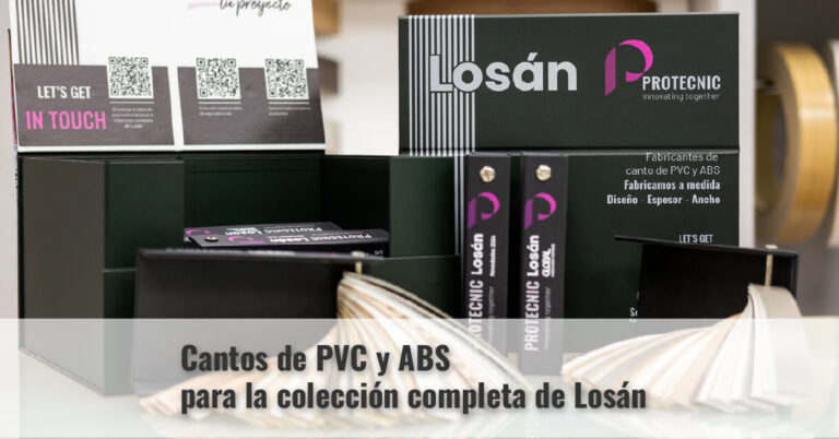 cantos de PVC y ABS Protecnic para la colección de Losán