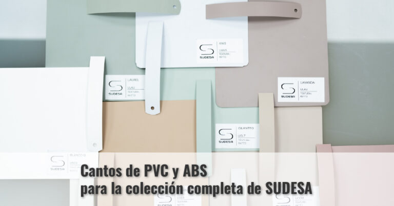 cantos de PVC y ABS Protecnic para la colección de sudesa