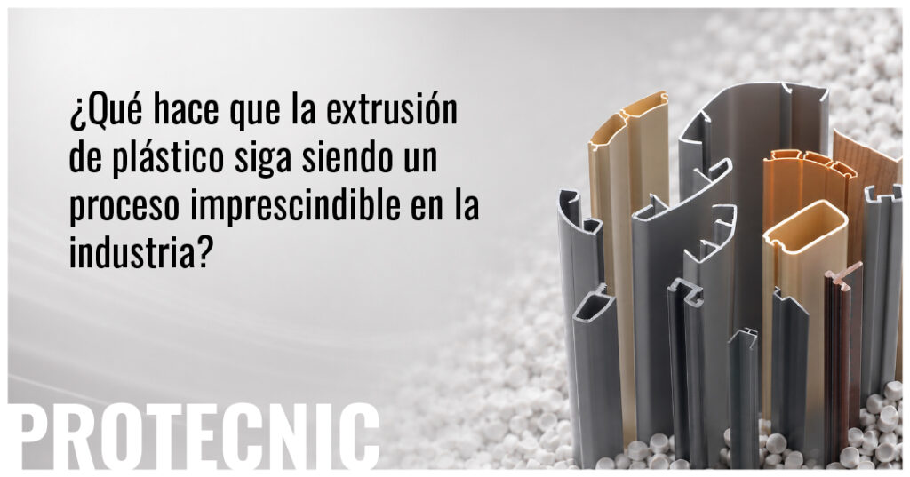 Extrusión de plástico para perfiles técnicos industriales de Protecnic